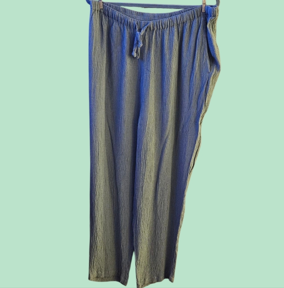 Eileen Fisher Green Wide Leg Pants